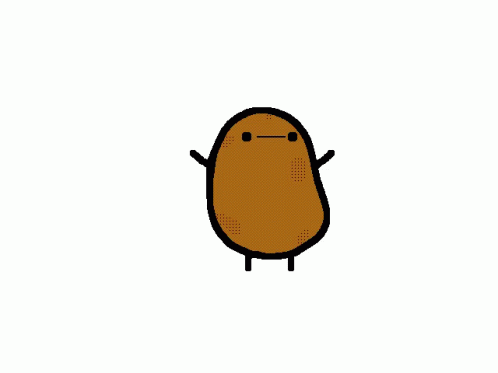 a dancing potato